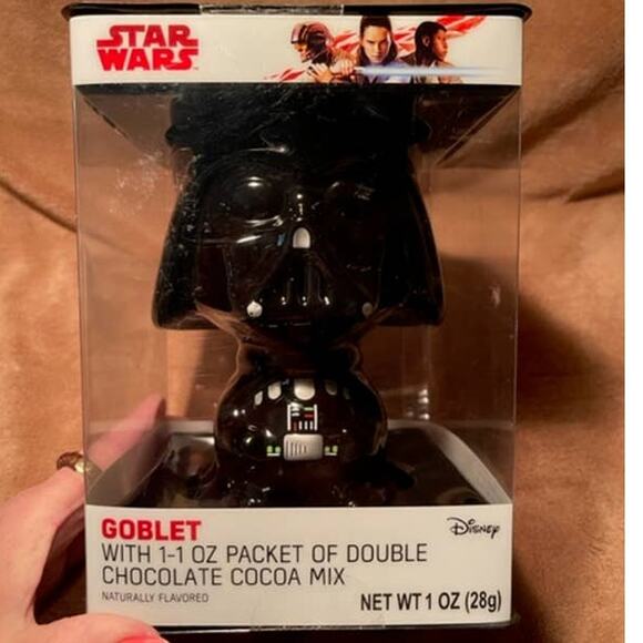 Disney Star Wars Black Ceramic Darth Vader Goblet- NIP - Picture 1 of 6